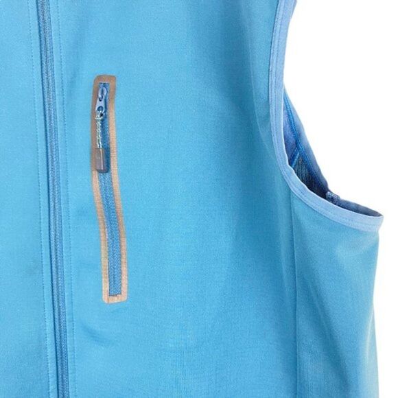 MEC MEN'S Blue Active by Nature Soft Shell Mock Neck Full Zip Vest US L - Picture 6 of 11